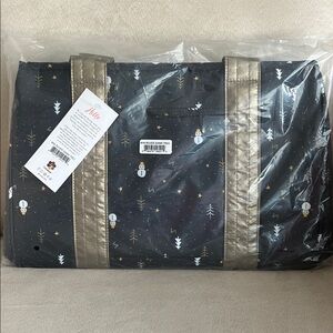 NWT Lug Rover Mini Tote in Snowman Trees ⛄️ 🌲